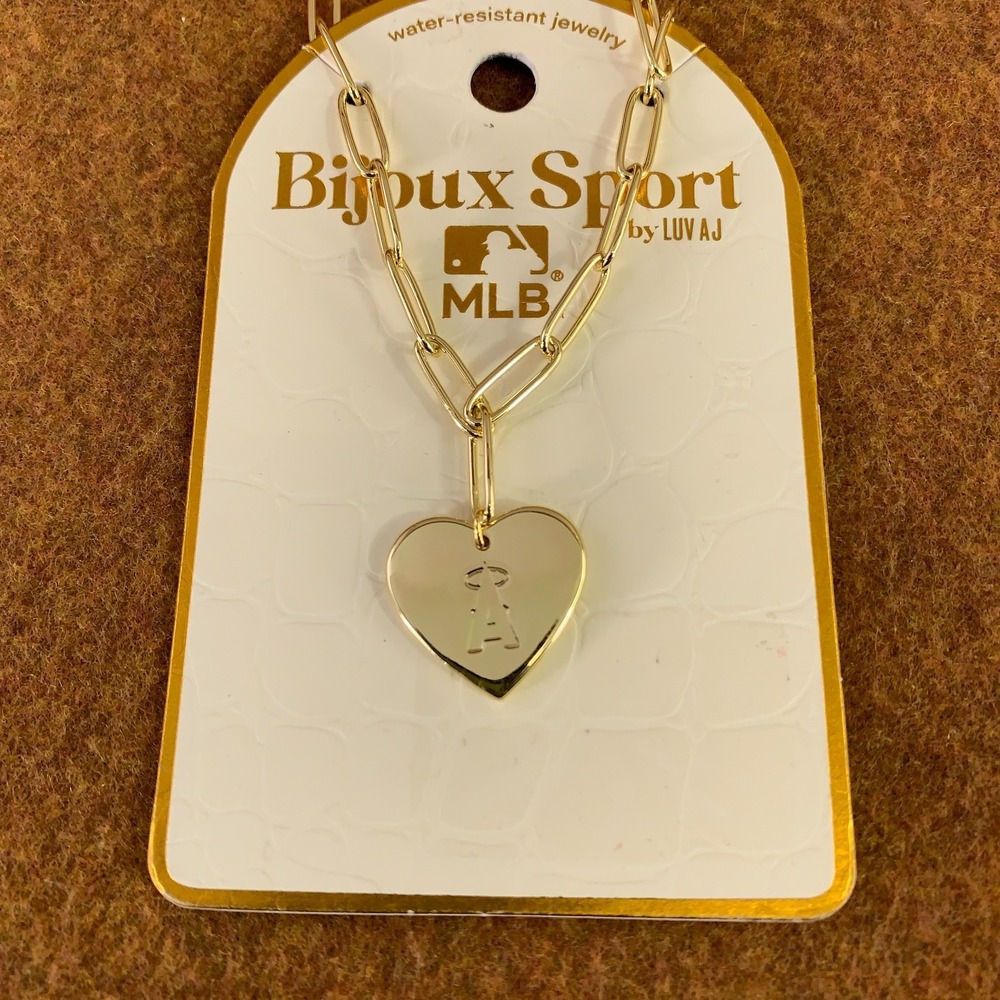 Los Angeles Angels Bijoux Sport by‎ Luv Aj MLB Womens Gold Tone Necklace NWT
